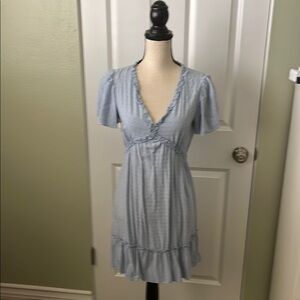 Light Blue Ruffle Dress